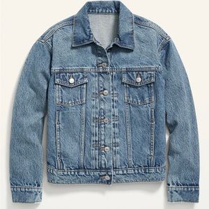 NWT Old Navy Distressed Jean Jacket sz. L Tall